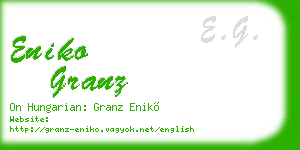 eniko granz business card